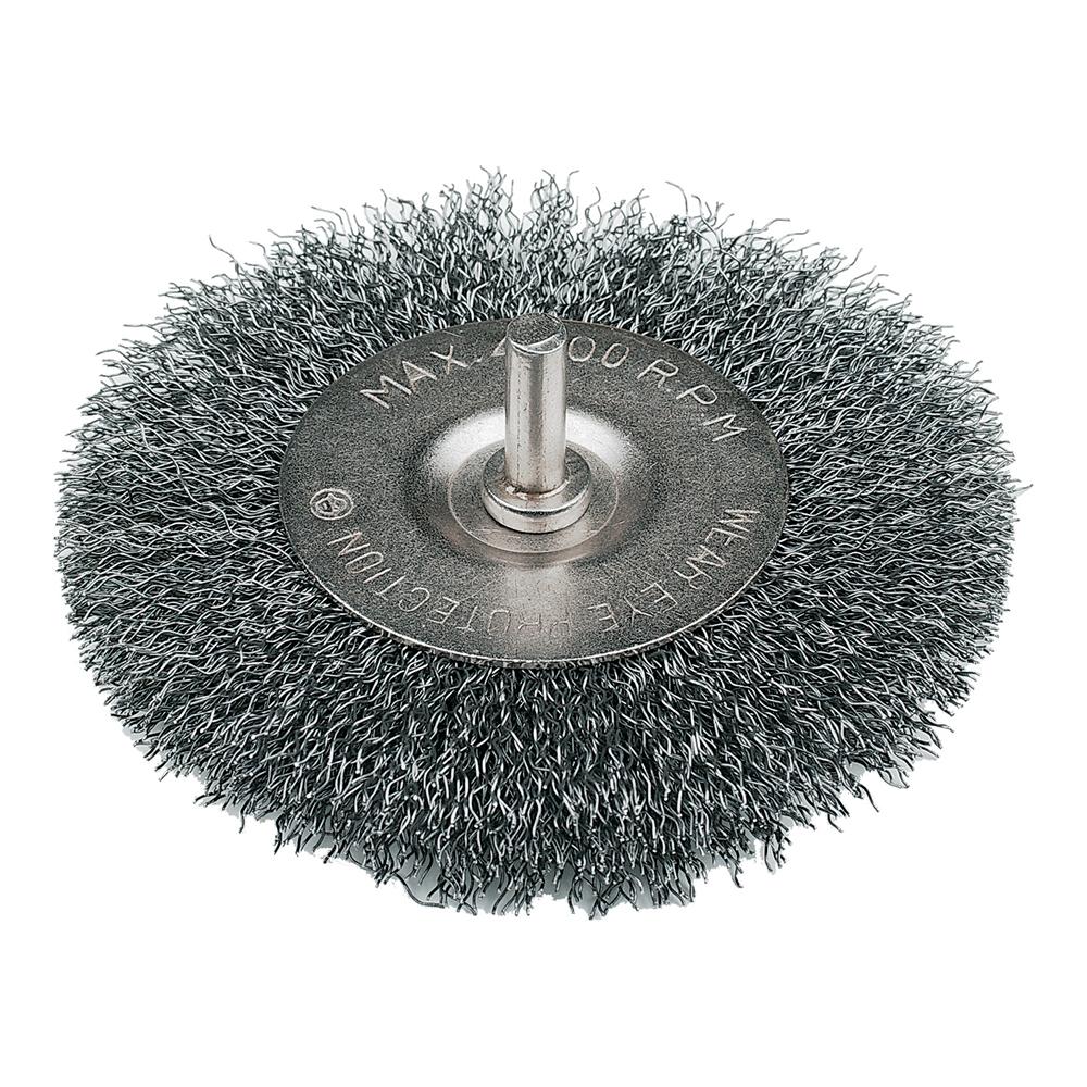 Brosse métallique circulaire à fils ondulés 100 mm