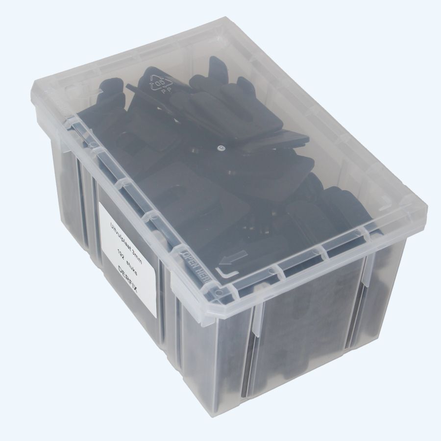 Câles en plastique épaisseur 3 mm x 47 mm (noir) - boite de 192