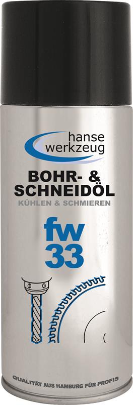 Huile de coupe : lubrifiant et agent de refroidissement pour le perçage et l'usinage de pièces métalliques FW33