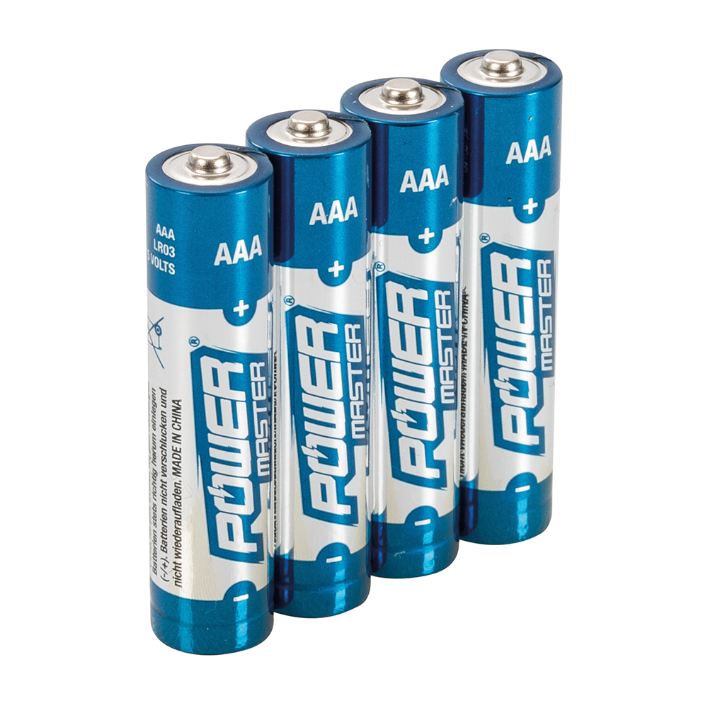 Piles électriques alcalines LR03 / AAA - paquet de 4