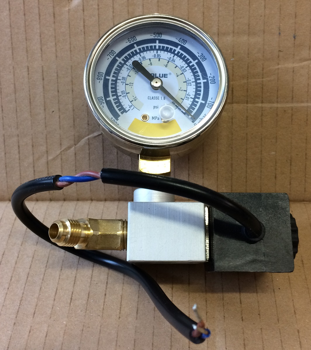 TF-VM80SV - Vacuomètre + vanne de pompe à vide