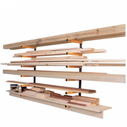 Rack pour le rangement du bois, des tuyaux et autres objets longs