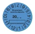 Etiquettes de contrôle d'étanchéité : vignettes bleues x 10